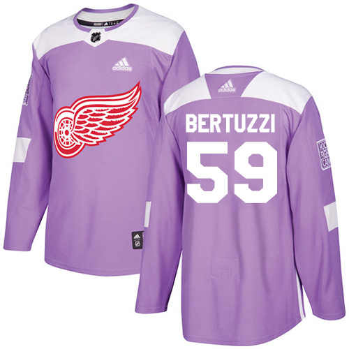 Detroit Red Wings #59 Tyler Bertuzzi Purple Authentic Fights Cancer Stitched Youth Jersey Youth cheap jerseys for sale - CheapJerseys.Shop