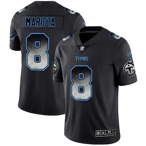 Tennessee Titans #8 Marcus Mariota Black Men's Stitched Vapor Untouchable Limited Smoke Fashion Jersey Men's cheap jerseys for sale - CheapJerseys.Shop