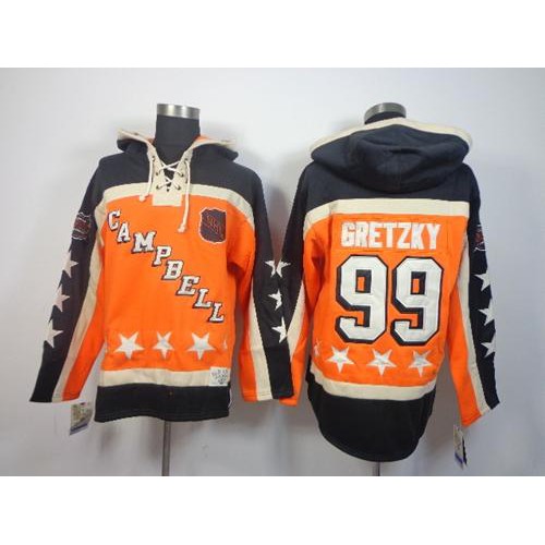 Edmonton Oilers #99 Wayne Gretzky Orange All-Star Sawyer Hooded Sweatshirt Stitched Jersey Men's cheap jerseys for sale - CheapJerseys.Shop