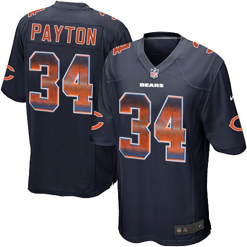 Bears #34 Walter Payton Navy Blue Team Color Men's Stitched Limited Strobe Jersey cheap jerseys for sale - CheapJerseys.Shop