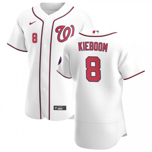 Washington Washington Nationals #8 Carter Kieboom Men's White Home 2020 Authentic Player Jersey Men's cheap jerseys for sale - CheapJerseys.Shop