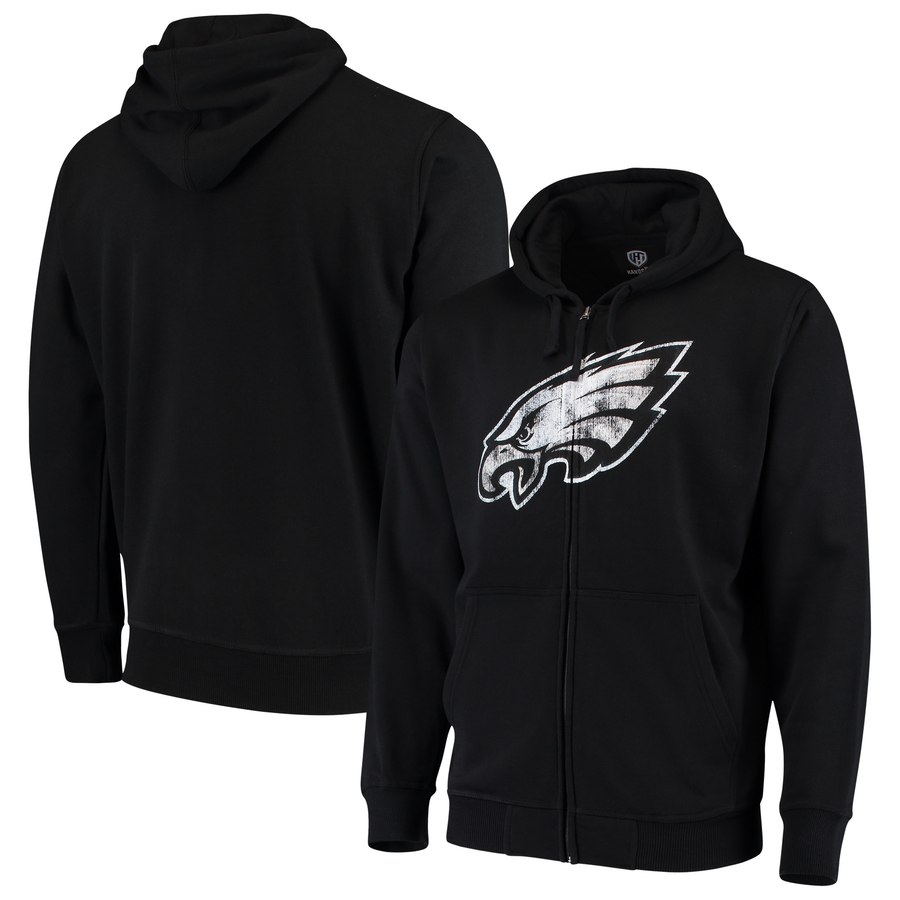 Philadelphia Eagles G-III Sports By Carl Banks Primary Logo Full-Zip Hoodie Black cheap jerseys for sale - CheapJerseys.Shop