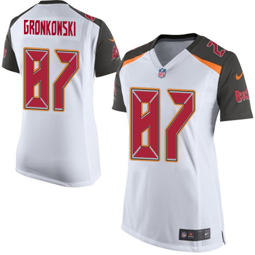 Buccaneers #87 Rob Gronkowski White Women's Stitched New Elite Jersey cheap jerseys for sale - CheapJerseys.Shop
