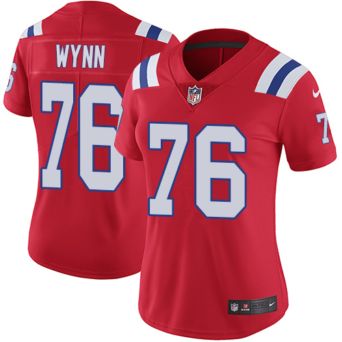 New England Patriots #76 Isaiah Wynn Red Alternate Women's Stitched Vapor Untouchable Limited Jersey Womens cheap jerseys for sale - CheapJerseys.Shop