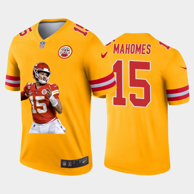 Kansas City Chiefs #15 Patrick Mahomes Team Hero 3 Vapor Limited Jersey Yellow cheap jerseys for sale - CheapJerseys.Shop