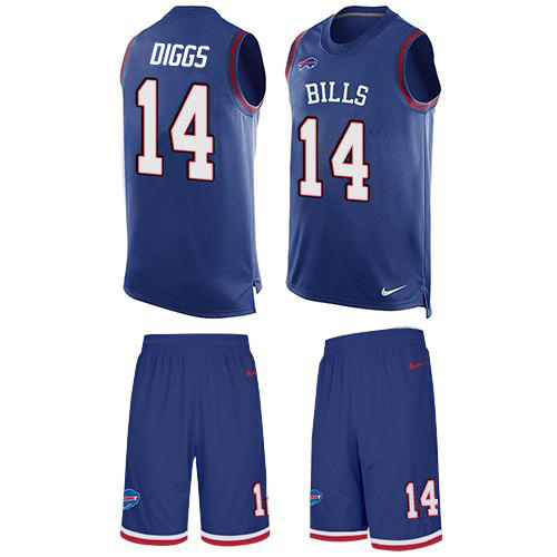 Bills #14 Stefon Diggs Royal Blue Team Color Men's Stitched Limited Tank Top Suit Jersey cheap jerseys for sale - CheapJerseys.Shop
