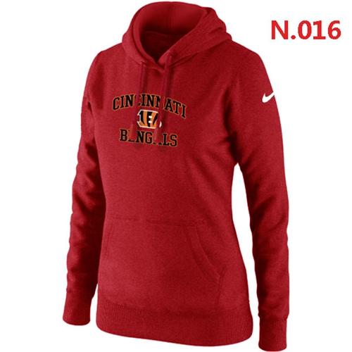 Women's Cincinnati Bengals Heart & Soul Pullover Hoodie Red cheap jerseys for sale - CheapJerseys.Shop
