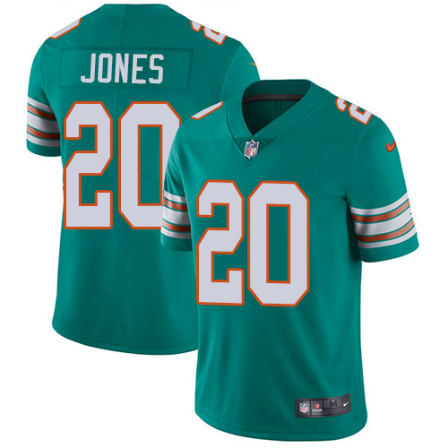 Miami Dolphins #20 Reshad Jones Aqua Green Alternate Men's Stitched Vapor Untouchable Limited Jersey Men's cheap jerseys for sale - CheapJerseys.Shop