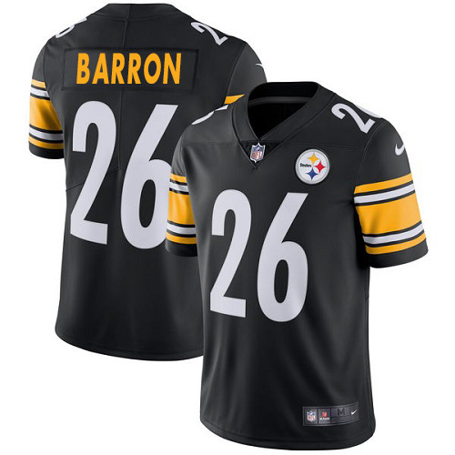 Pittsburgh Steelers #26 Mark Barron Black Team Color Men's Stitched Vapor Untouchable Limited Jersey Men's cheap jerseys for sale - CheapJerseys.Shop