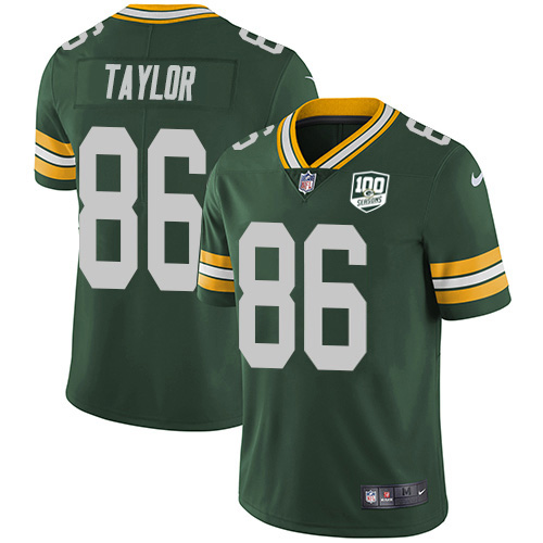 Green Bay Packers #86 Malik Taylor Green Team Color Youth 100th Season Stitched Vapor Untouchable Limited Jersey Youth cheap jerseys for sale - CheapJerseys.Shop