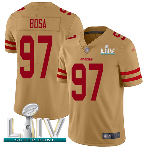 49ers #97 Nick Bosa Gold Super Bowl LIV 2020 Men's Stitched Limited Inverted Legend Jersey cheap jerseys for sale - CheapJerseys.Shop