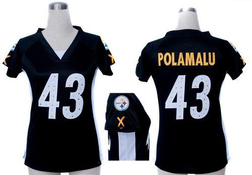 Steelers #43 Troy Polamalu Black Team Color Draft Him Name & Number Top Women's Stitched Elite Jersey cheap jerseys for sale - CheapJerseys.Shop