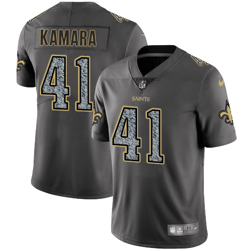 Saints #41 Alvin Kamara Gray Static Youth Stitched Vapor Untouchable Limited Jersey cheap jerseys for sale - CheapJerseys.Shop