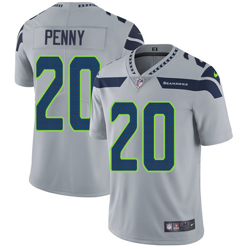 Seattle Seahawks #20 Rashaad Penny Grey Alternate Youth Stitched Vapor Untouchable Limited Jersey Youth cheap jerseys for sale - CheapJerseys.Shop