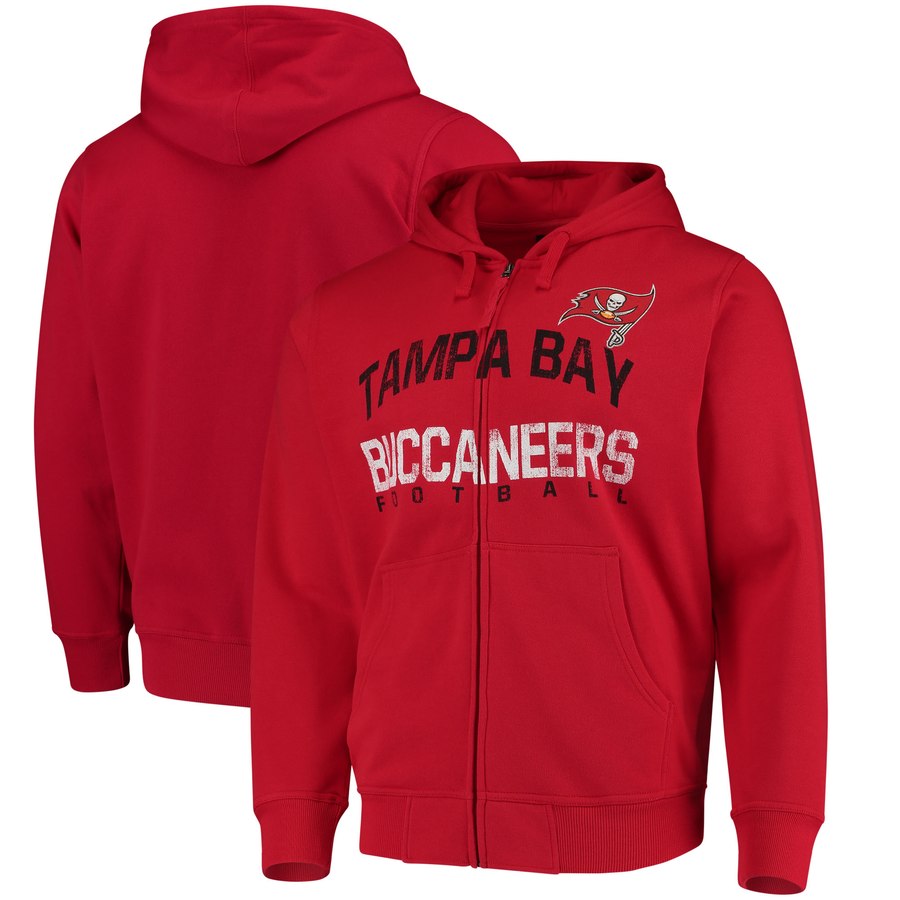 Tampa Bay Buccaneers G-III Sports By Carl Banks Post Season Full-Zip Hooded Sweatshirt Red cheap jerseys for sale - CheapJerseys.Shop