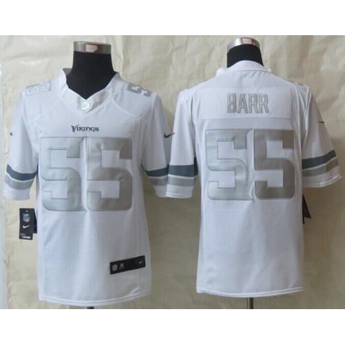 Minnesota Vikings #55 Anthony Barr White Men's Stitched Limited Platinum Jersey Men's cheap jerseys for sale - CheapJerseys.Shop