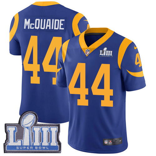Los Angeles Rams #44 Jacob McQuaide Royal Blue Alternate Super Bowl LIII Bound Youth Stitched Vapor Untouchable Limited Jersey Youth cheap jerseys for sale - CheapJerseys.Shop