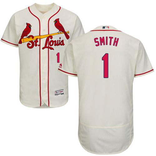 St.Louis Cardinals #1 Ozzie Smith Cream Flexbase Authentic Collection Stitched Jersey Men's cheap jerseys for sale - CheapJerseys.Shop