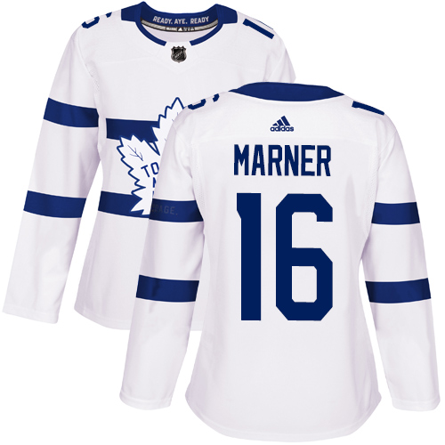 Maple Toronto Maple Leafs #16 Mitchell Marner White Authentic 2018 Stadium Series Women's Stitched Jersey Womens cheap jerseys for sale - CheapJerseys.Shop