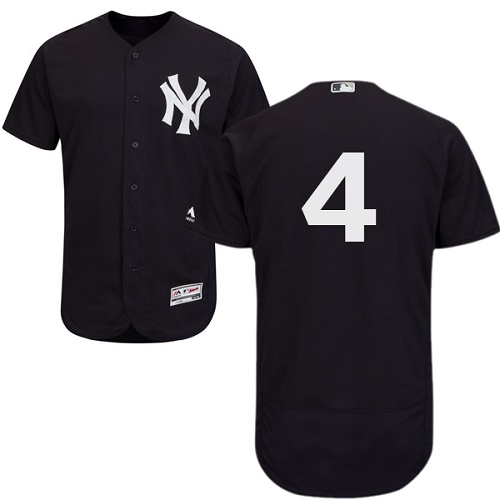 New York Yankees #4 Lou Gehrig Navy Blue Flexbase Authentic Collection Stitched Jersey Men's cheap jerseys for sale - CheapJerseys.Shop