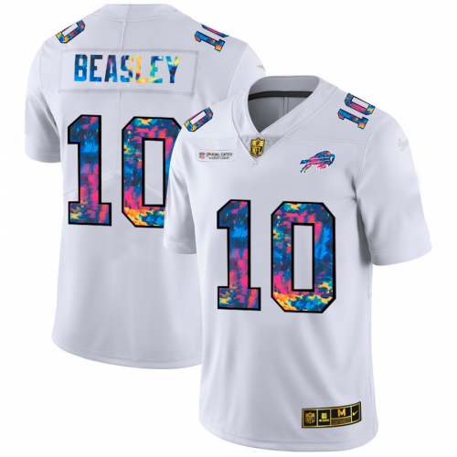 Buffalo Buffalo Bills #10 Cole Beasley Men's White Multi-Color 2020 Crucial Catch Limited Jersey Men's cheap jerseys for sale - CheapJerseys.Shop