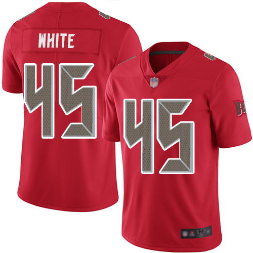 Buccaneers #45 Devin White Red Youth Stitched Limited Rush Jersey cheap jerseys for sale - CheapJerseys.Shop