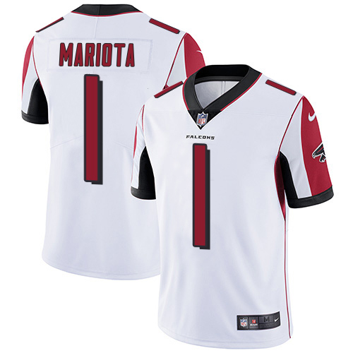 Falcons #1 Marcus Mariota White Men's Stitched Vapor Untouchable Limited Jersey cheap jerseys for sale - CheapJerseys.Shop