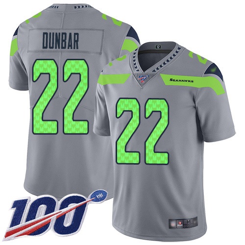 Seattle Seahawks #22 Quinton Dunbar Gray Men's Stitched Limited Inverted Legend 100th Season Jersey Men's cheap jerseys for sale - CheapJerseys.Shop