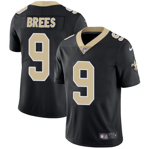 Saints #9 Drew Brees Black Team Color Youth Stitched Vapor Untouchable Limited Jersey cheap jerseys for sale - CheapJerseys.Shop