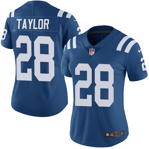 Colts #28 Jonathan Taylor Royal Blue Team Color Women's Stitched Vapor Untouchable Limited Jersey cheap jerseys for sale - CheapJerseys.Shop