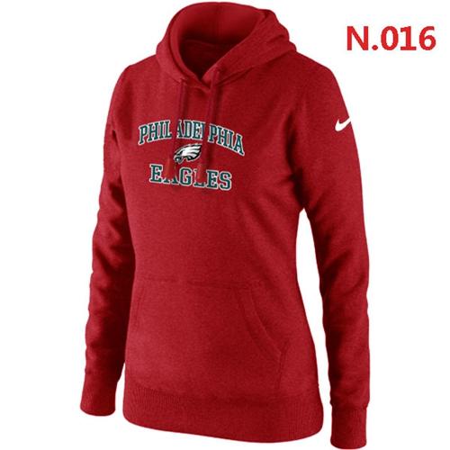 Women's Philadelphia Eagles Heart & Soul Pullover Hoodie Red cheap jerseys for sale - CheapJerseys.Shop