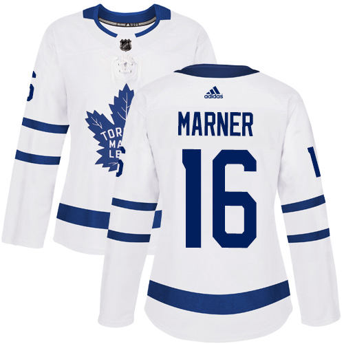 Maple Toronto Maple Leafs #16 Mitchell Marner White Road Authentic Women's Stitched Jersey Womens cheap jerseys for sale - CheapJerseys.Shop