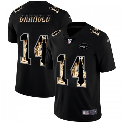New York New York Jets #14 Sam Darnold Carbon Black Vapor Statue Of Liberty Limited Jersey Men's cheap jerseys for sale - CheapJerseys.Shop