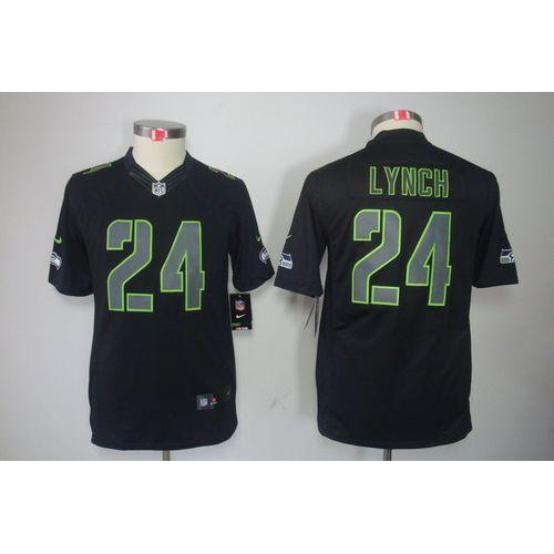 Seattle Seahawks #24 Marshawn Lynch Black Impact Youth Stitched Limited Jersey Youth cheap jerseys for sale - CheapJerseys.Shop