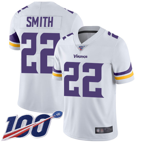 Vikings #22 Harrison Smith White Youth Stitched 100th Season Vapor Limited Jersey cheap jerseys for sale - CheapJerseys.Shop