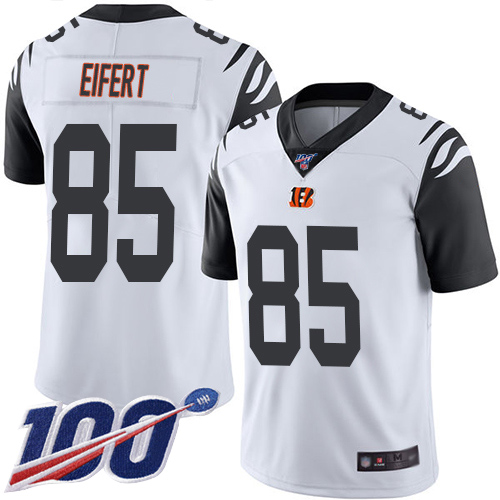 Cincinnati Bengals #85 Tyler Eifert White Men's Stitched Limited Rush 100th Season Jersey Men's cheap jerseys for sale - CheapJerseys.Shop