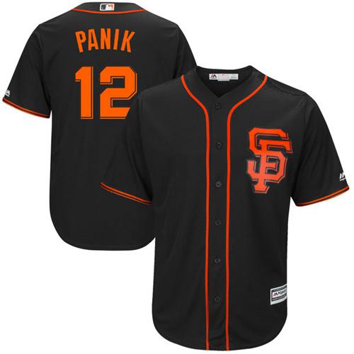 San Francisco Giants #12 Joe Panik Black New Cool Base Alternate Stitched Jersey Men's cheap jerseys for sale - CheapJerseys.Shop