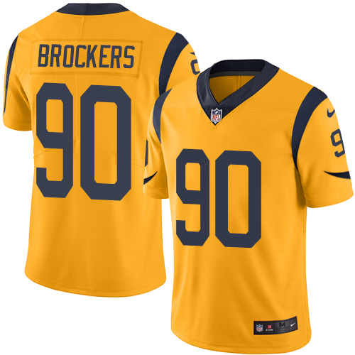 Los Angeles Rams #90 Michael Brockers Gold Youth Stitched Limited Rush Jersey Youth cheap jerseys for sale - CheapJerseys.Shop