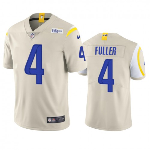 Los Angeles Los Angeles Rams #4 Jordan Fuller Men's Vapor Limited Jersey - Bone Men's cheap jerseys for sale - CheapJerseys.Shop