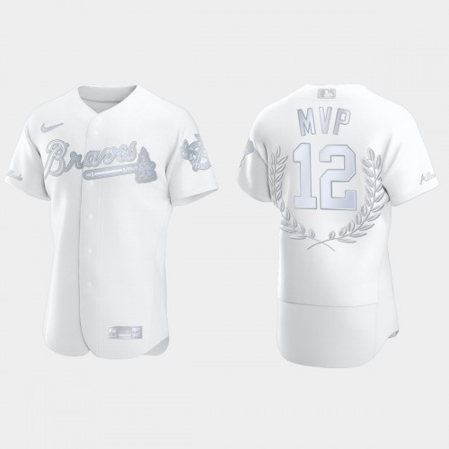 Atlanta Atlanta Braves #12 Jorge Soler Men's 2021 World Series Champions Patch Authentic Player Jersey - White Men's cheap jerseys for sale - CheapJerseys.Shop