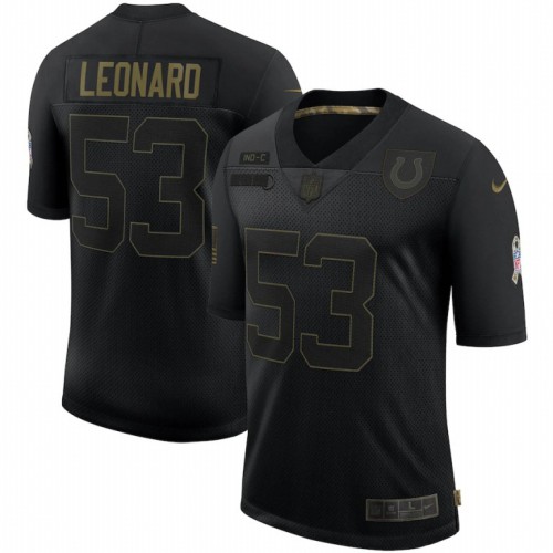 Indianapolis Indianapolis Colts #53 Darius Leonard 2020 Salute To Service Limited Jersey Black Men's cheap jerseys for sale - CheapJerseys.Shop