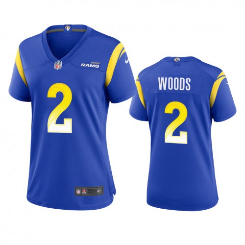 Los Angeles Los Angeles Rams #2 Robert Woods Women's Game Jersey - Royal Womens cheap jerseys for sale - CheapJerseys.Shop