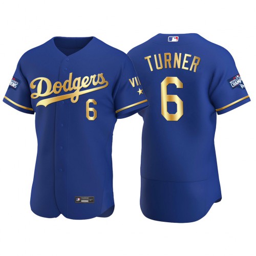 Los Angeles Los Angeles Dodgers #6 Trea Turner Men's Authentic 2021 Gold Program World Series Champions Jersey Royal Men's cheap jerseys for sale - CheapJerseys.Shop