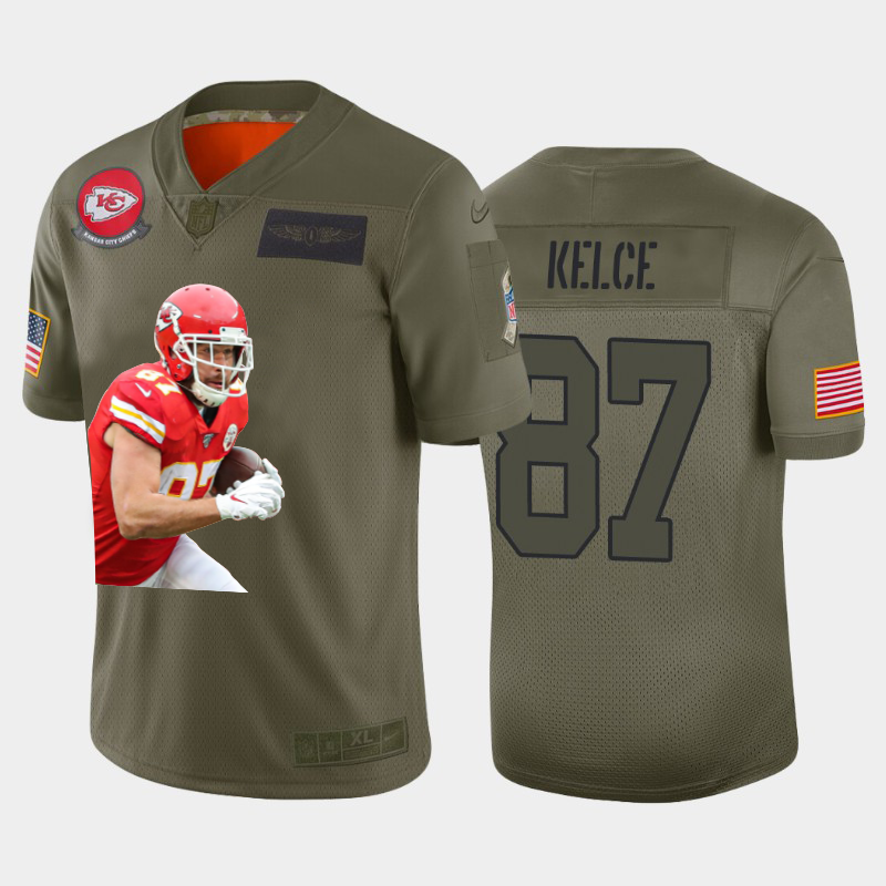 Kansas City Chiefs #87 Travis Kelce Team Hero 1 Vapor Limited Jersey Camo cheap jerseys for sale - CheapJerseys.Shop