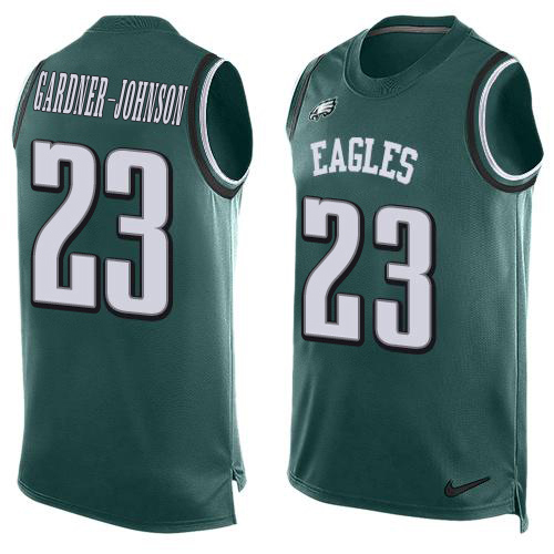 Eagles #23 C.J. Gardner-Johnson Green Team Color Men's Stitched Limited Tank Top Jersey cheap jerseys for sale - CheapJerseys.Shop