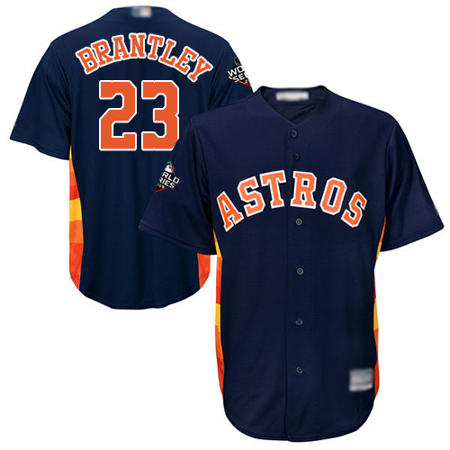 Houston Astros #23 Michael Brantley Navy Blue New Cool Base 2019 World Series Bound Stitched Jersey Men's cheap jerseys for sale - CheapJerseys.Shop