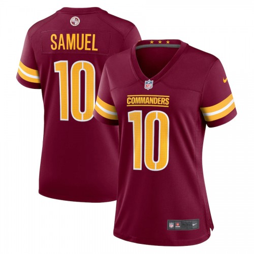 Washington Washington Commanders #10 Curtis Samuel Burgundy Women's Game Jersey Womens cheap jerseys for sale - CheapJerseys.Shop