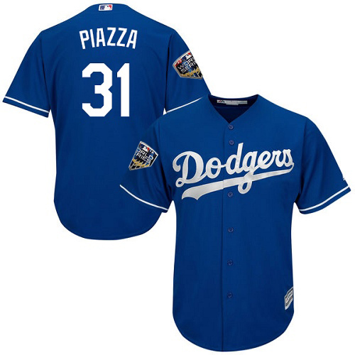 Los Angeles Dodgers #31 Mike Piazza Blue Cool Base 2018 World Series Stitched Youth Jersey Youth cheap jerseys for sale - CheapJerseys.Shop