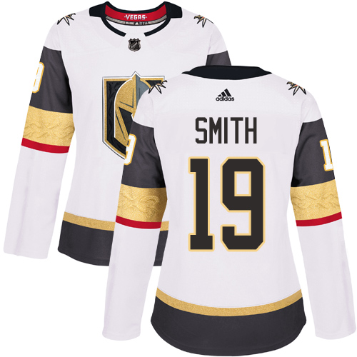 Golden Vegas Golden Knights #19 Reilly Smith White Road Authentic Women's Stitched Jersey Womens cheap jerseys for sale - CheapJerseys.Shop