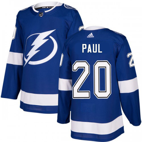 Tampa Bay Lightning #20 Nicholas Paul Blue Home Authentic Stitched Youth Jersey Youth cheap jerseys for sale - CheapJerseys.Shop